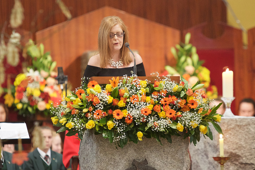 50th-anniversary-3 
 St. Cecilia's College principal Martine Mulheron reading at the start of the 50th anniversary Mass on St. Cecilia's Day. (Photo - Tom Heaney, nwpresspics)