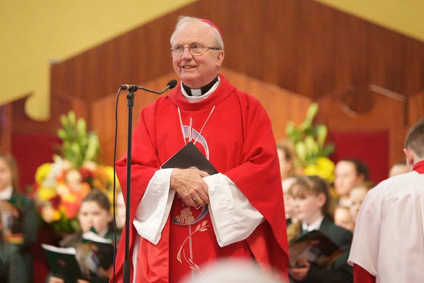 50th-anniversary-2 
 Bishop Donal McKeown, chief concelebrant at the 50th anniversary Mass for St. Cecilia's College held in St. Mary's Church, Creggan. (Photo - Tom Heaney, nwpresspics)