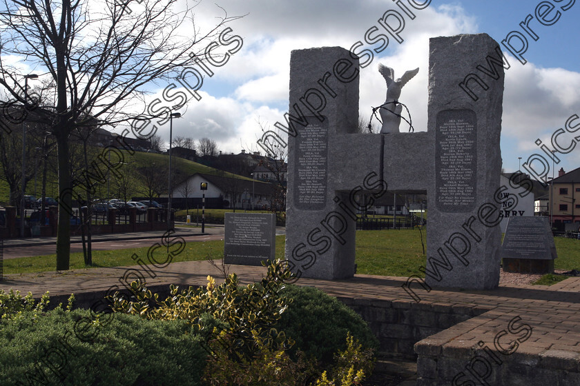 H-Block monument 4 
 H-Block memorial at Free Derry Corner, Derry 
 Keywords: Republican H-Block memorial